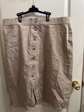 Wynne Layers Beige Pencil Skirt